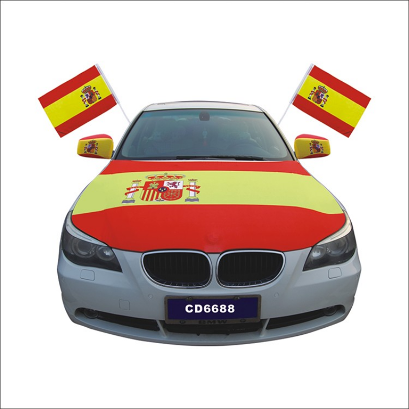 Spain Car Hood Cover Flag