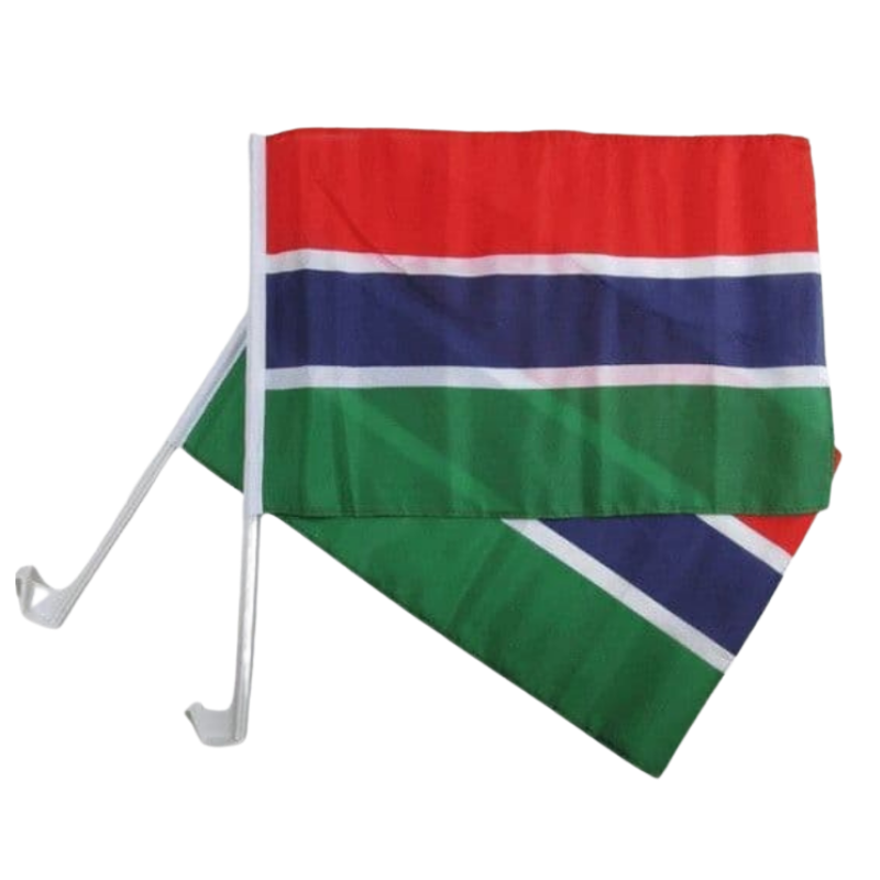 Gambia Car Window Mounted Flag