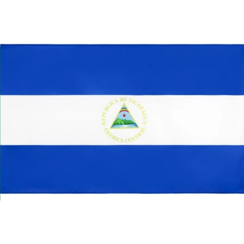Nicaragua Flag, World Country Flags, National Flag, Strong, Fade Proof,  Polyester, 90X150 cm