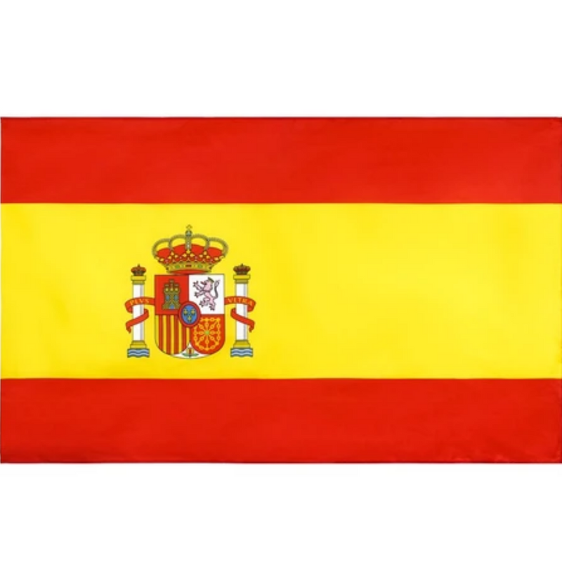 Spain Flag, Red Yellow National Flag, Kingdom of Spain, Polyester Flag Quick Dry 90X150cm