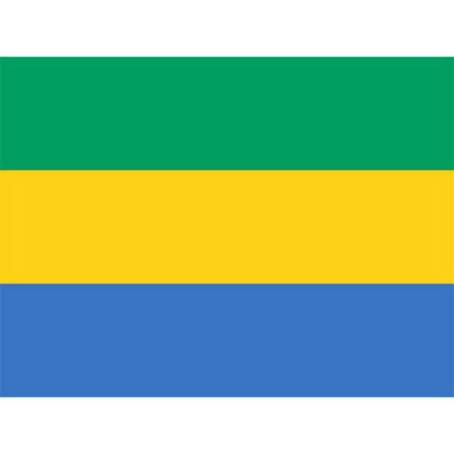 Gabonese Flag, Globe With Flags, Central African Country Flags Gabonese Republic, Polyester 90X150cm