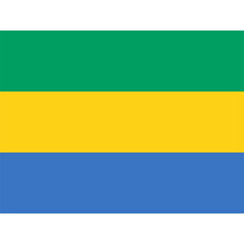 Gabonese Flag, Globe With Flags, Central African Country Flags Gabonese Republic, Polyester 90X150cm