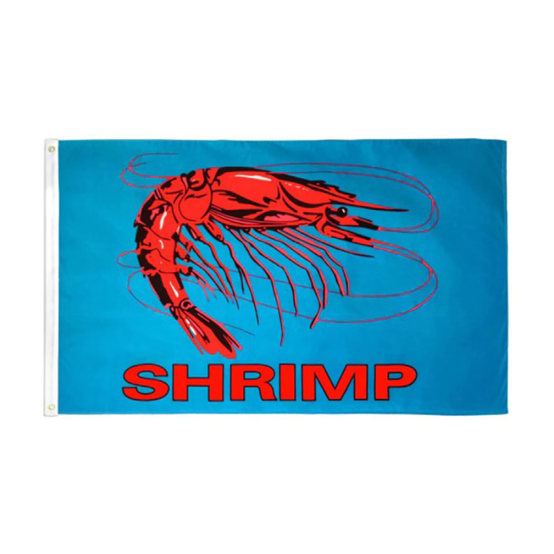 Shrimp Blue Flag – Globe Flags