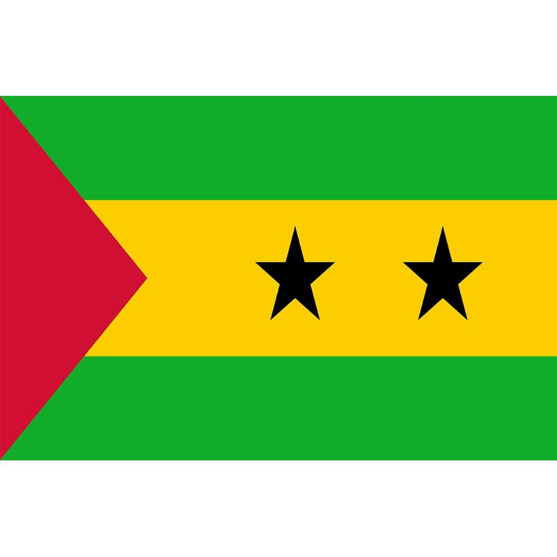 Sao Tome and Principe Flag, List of Country Flags, Double Stitched Polyester 90X150cm