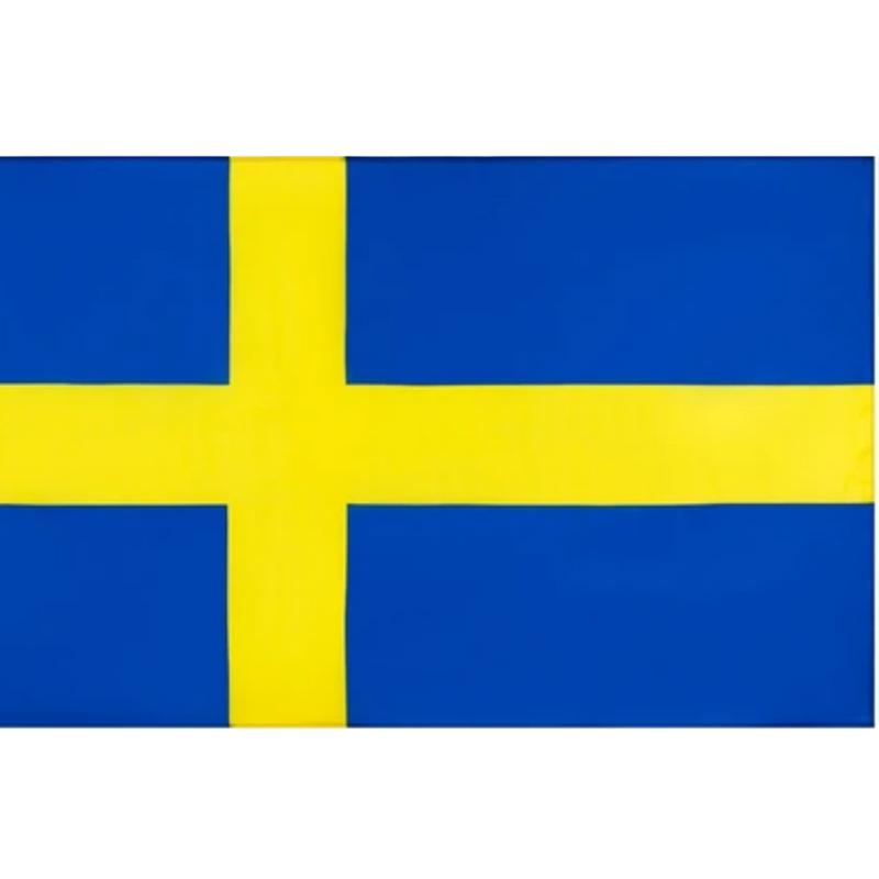 Swedish Flag, Country Flags, Durable Double Stitched Polyester, Kingdom of Sweden Flag 90X150cm
