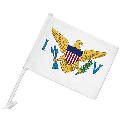 Virgin Islands, U.S Car Window Mounted Flag