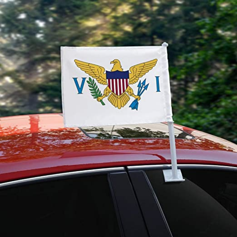 Virgin Islands, U.S Car Window Mounted Flag