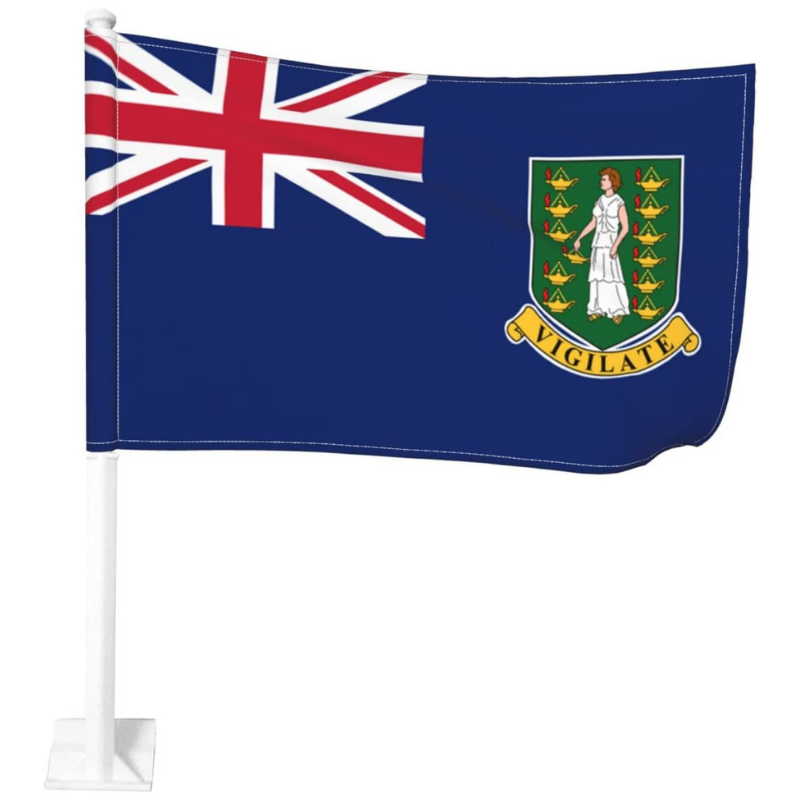 Virgin Islands, British Car Window Mounted Flag