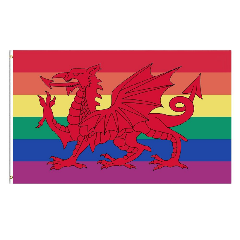 Rainbow Wales Pride Flag – Globe Flags