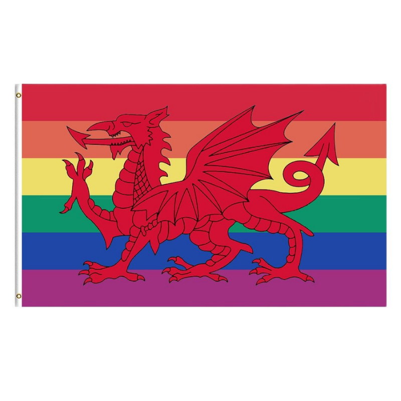 Rainbow Wales Pride Flag