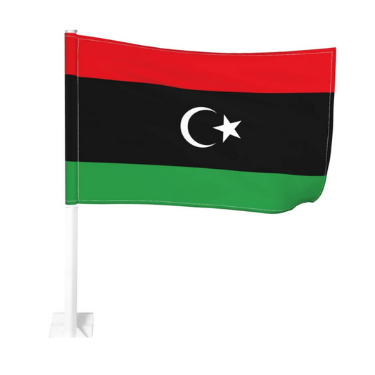 Libya Car Window Mounted Flag