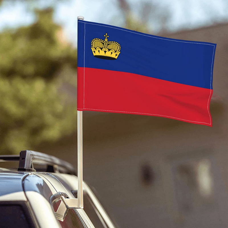 Liechtenstein Car Window Mounted Flag