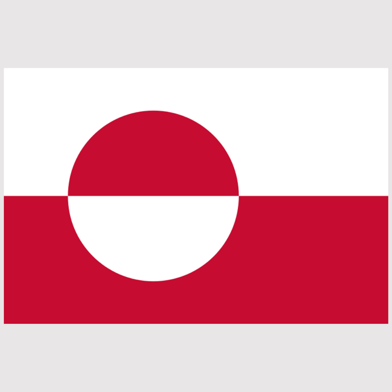 Greenland flag, Flag of Greenland, Vivid UV Resistant, 100% Polyester, 90X150cm
