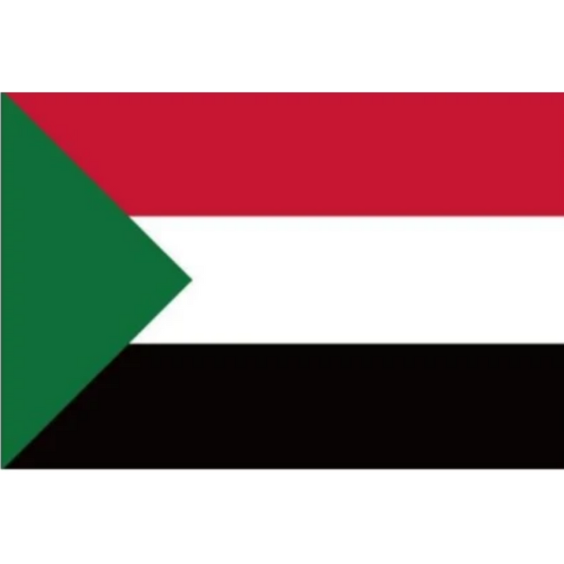 Sudanese Flag, National Flag of Sudan, Polyester Durable Double Stitched, 90X150cm