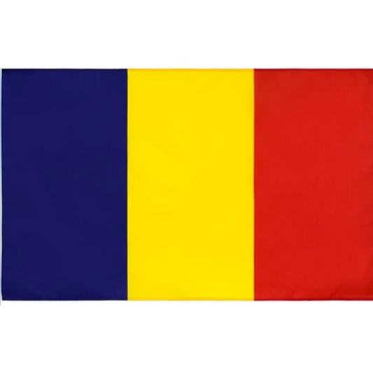 Romanian Flag, Blue Yellow Red Tricolor, Flag of Nations and Globe Flags, Polyester 90X150cm