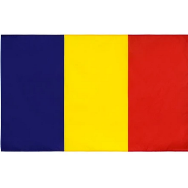 Romanian Flag, Blue Yellow Red Tricolor, Flag of Nations and Globe Flags, Polyester 90X150cm