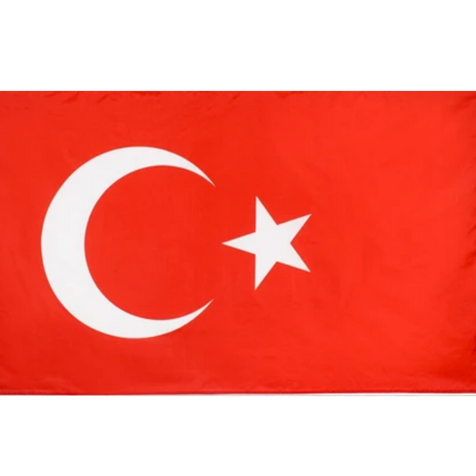 Turkey Flag, World Country Flags, Fade Proof Sustainable Colors, Polyester 90X150cm