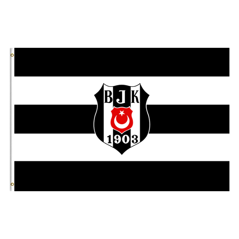 Besiktas Flag, Games Sports Flags, Turkish Sports Club, Fade Proof Black Red White flag, 90X150 cm