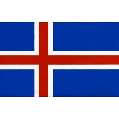 Iceland Flag, Fade and UV resistant, Indoor Outdoor, Land of Fire and Ice Flag, World Flags 90X150cm