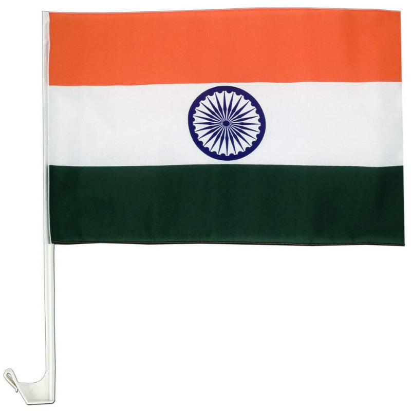 India Car Window Mounted Flag