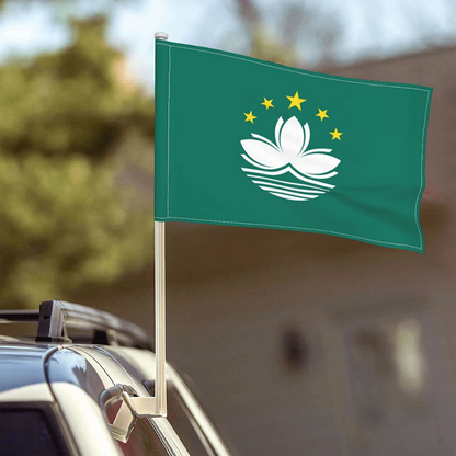 Macau Car Window Mounted Flag