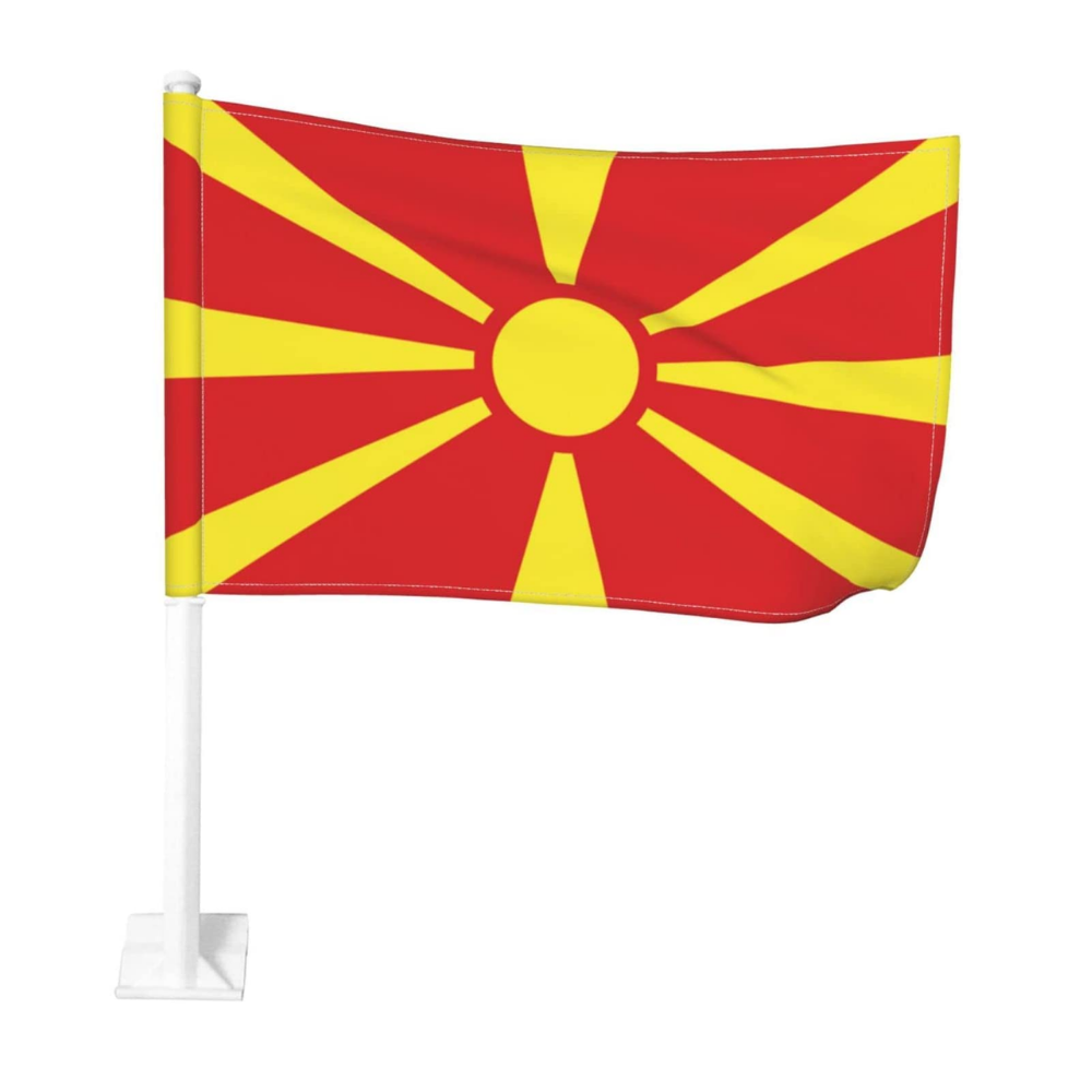 Macedonia Car Window Mounted Flag