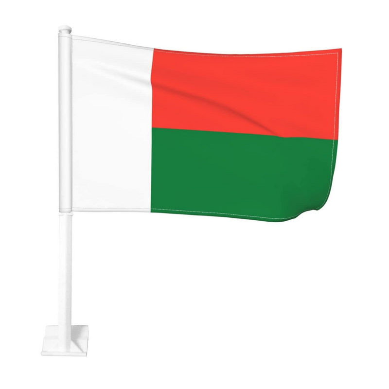 Madagascar Car Window Mounted Flag