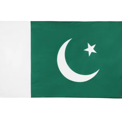 Pakistani Flag, Indoor Outdoor Green White Flag, Islamic Republic of Pakistan Polyester 90X150cm