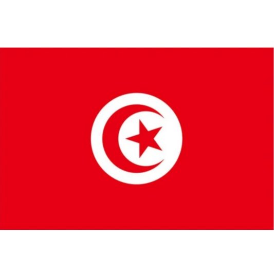 Tunisian Flag, National Flags Vivid Indoor Outdoor, Republic of Tunisia, Polyester 90X150cm