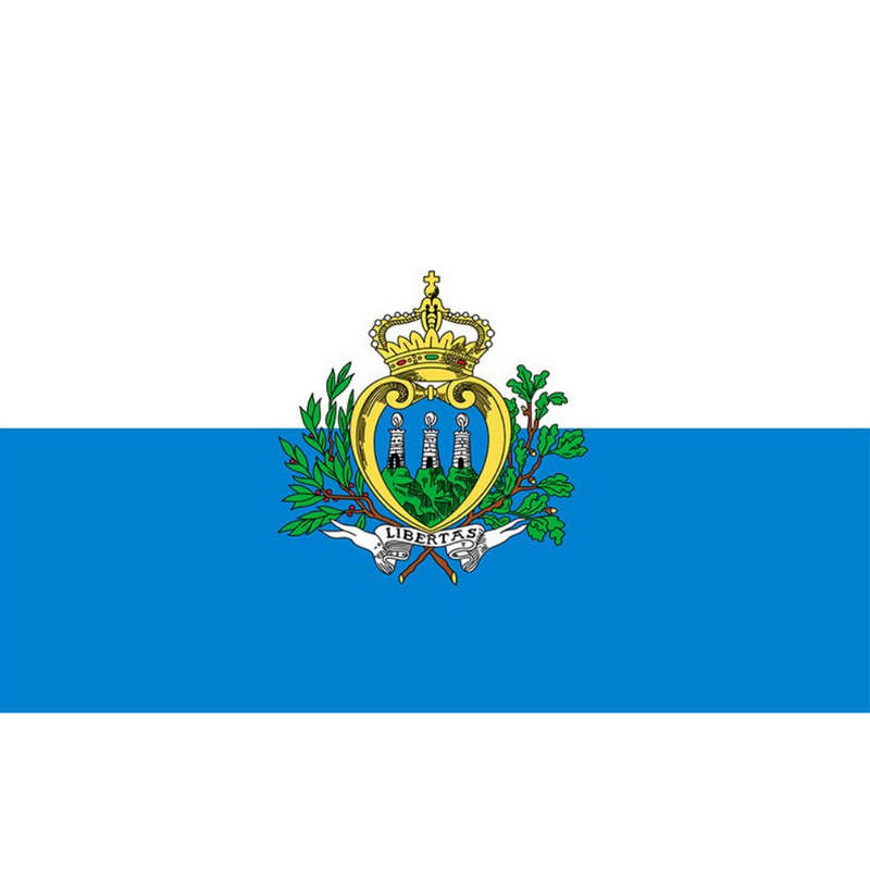 San Marino Flag, World Country Flags, 100% Polyester Durable Indoor Outdoor 90X150cm