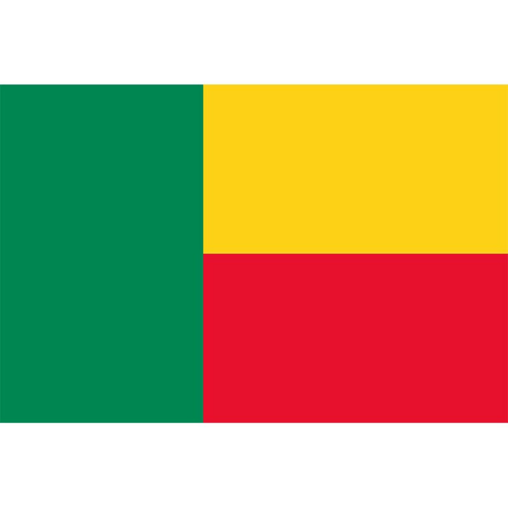 Benin Flag, Country and National Flags, Green Yellow Red Polyester Material Fade Proof 90X150 cm