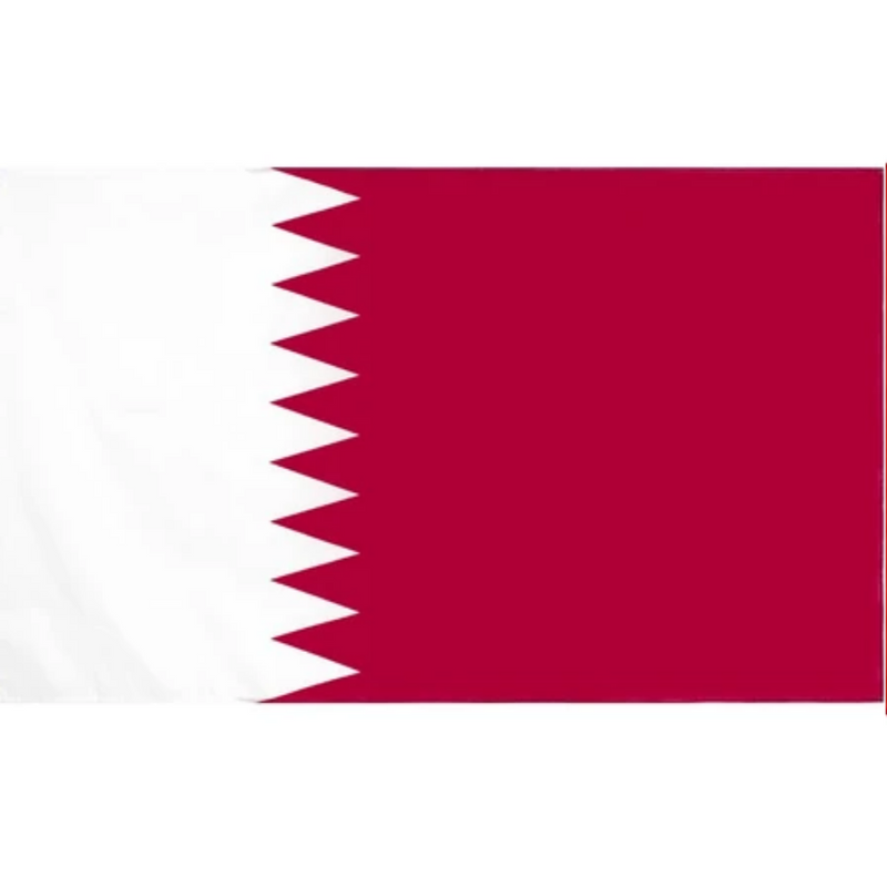 Qatar Flag, National and Country Flags, Al-Adaam Polyester Fade Proof Flag, 90X150cm