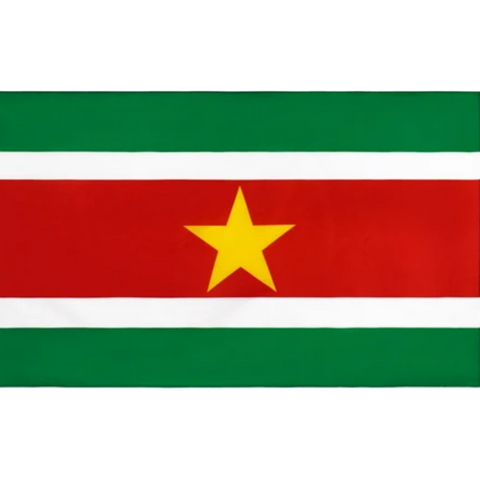 Suriname Flag, National Flags, Vivid Fade Proof UV Resistant, Republic of Suriname 90X150cm