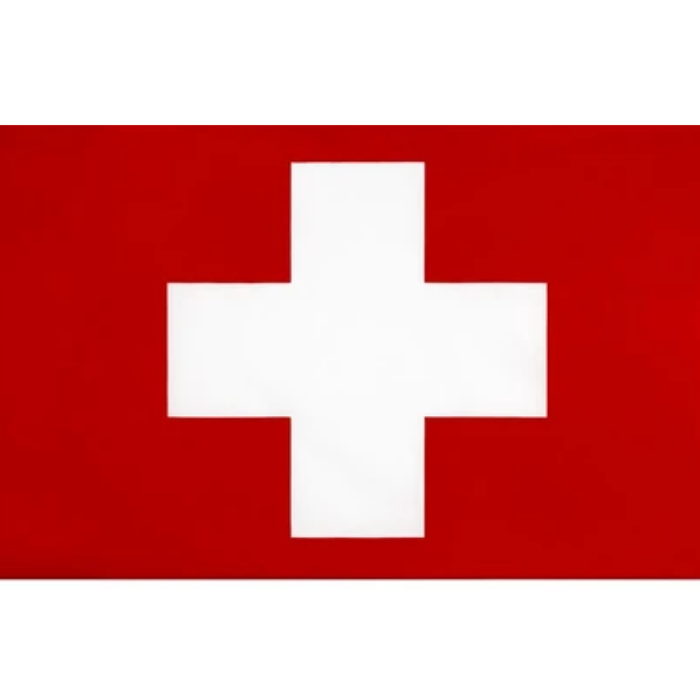 Switzerland Flag, National Flags, Vivid Colors Stain and UV Proof, Swiss Confederation, Polyester 90X150cm