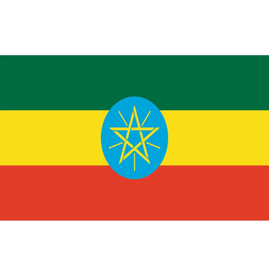 Ethiopian Flag, World Country Flags, Flag of Ethiopia, Double Stitched, Polyester, 90X150 cm