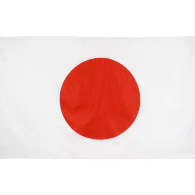 Japanese Flag, Red White World Country Flags, Vivid Shades UV Resistant 90X150cm