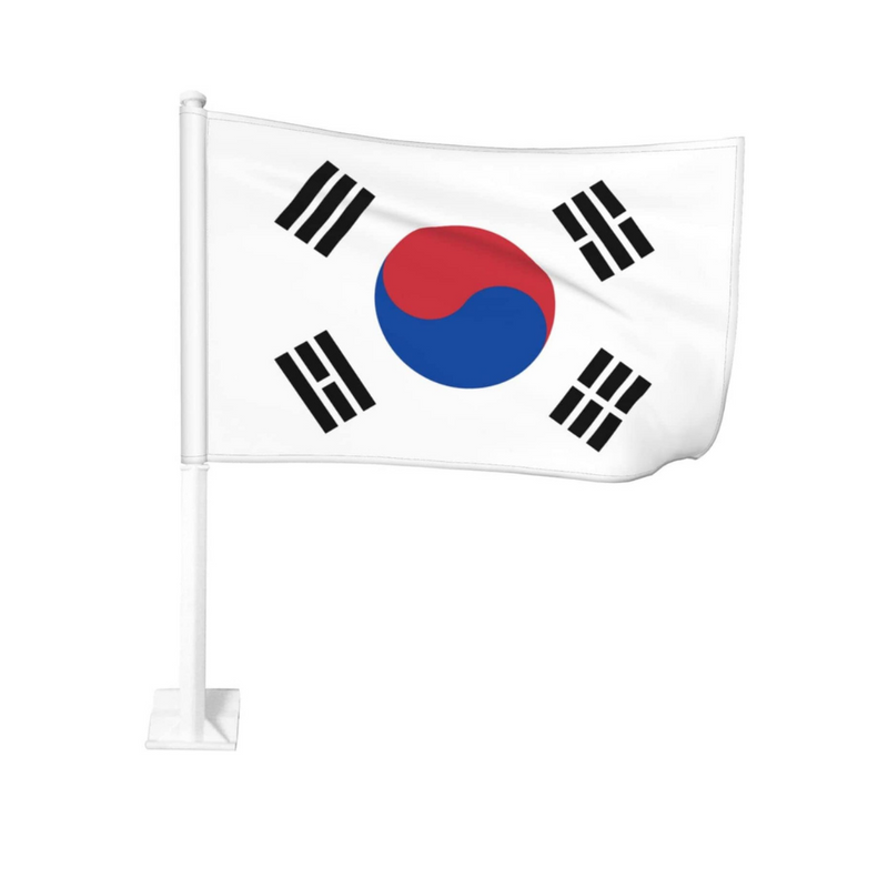 Korea South Car Window Mounted Flag