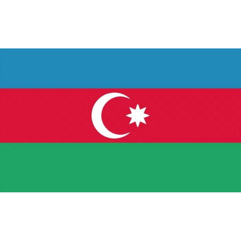Azerbaijan Flag, Vibrant Colors UV Resistant Supreme Product Quality, National Flags, Polyester 90X150cm