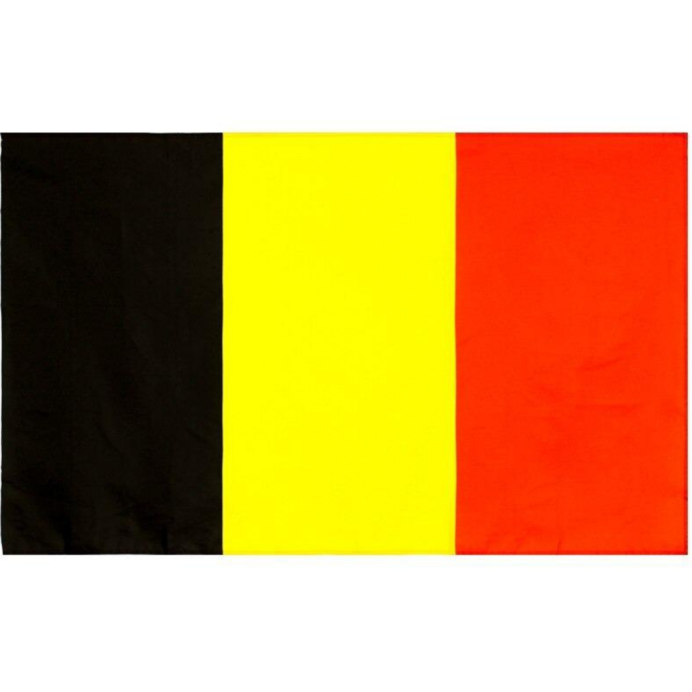 Belgian Flag, Black Yellow Red Tricolor, Country Flags for Parades Home Office, Polyester 90X150cm