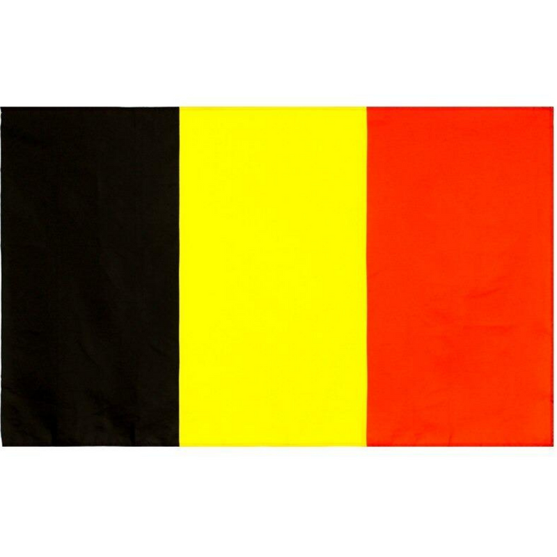 Belgian Flag, Black Yellow Red Tricolor, Country Flags for Parades Home Office, Polyester 90X150cm