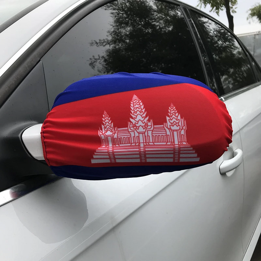 Cambodia Car Side Mirror Flag