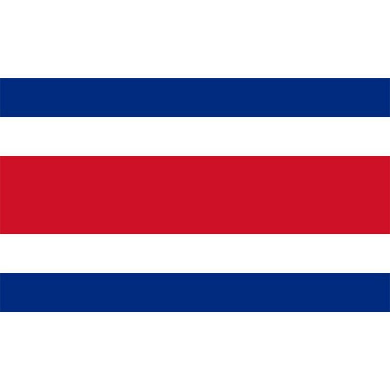 Costa Rican Flag, National and Country Flags, Republic of Costa Rica, Polyester 90X150cm