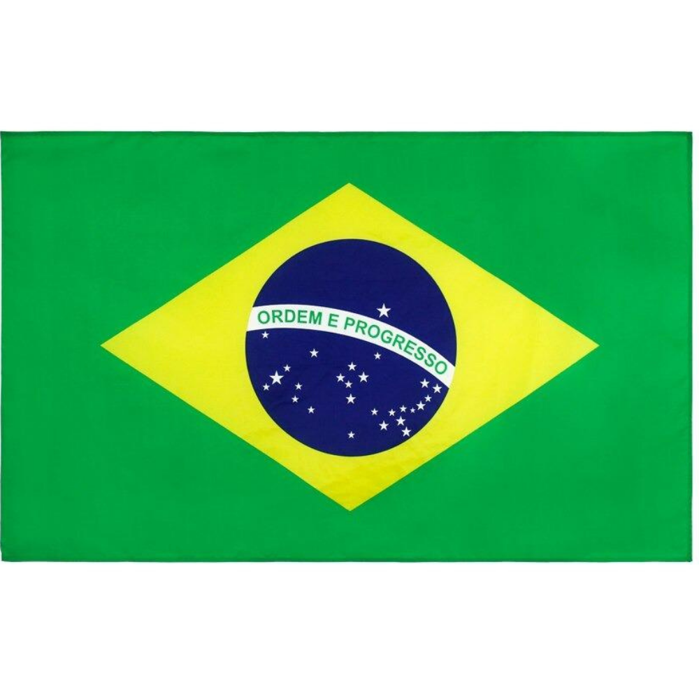 Brazilian Flag, Double Stitched, Green Yellow Blue UV and Fade Resistant, National Flag Polyester 90X150cm