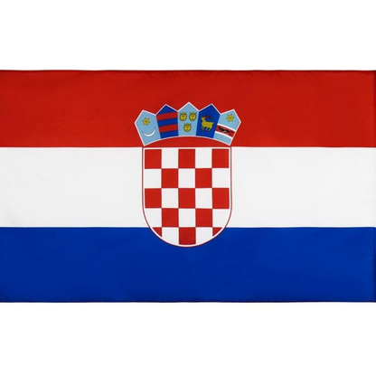 Croatian Flag, UV Resistant, Country and National Flag, Republic of Croatia, Polyester 90X150cm