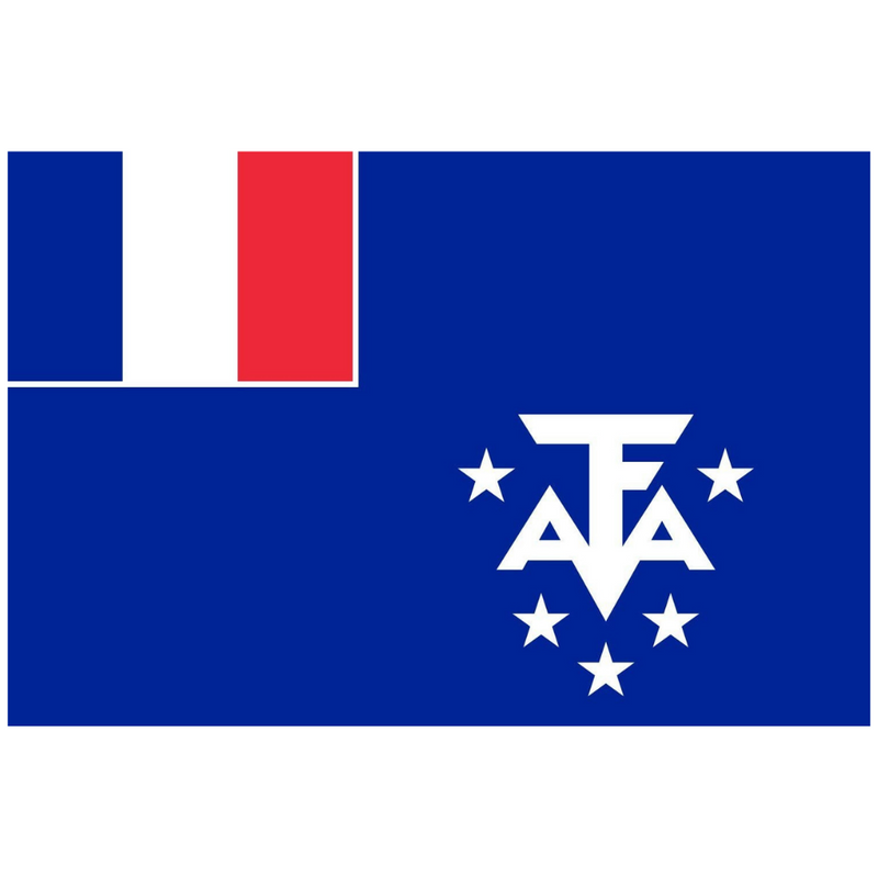 French Southern Territories Flag, Tricolor Flag, Vivid Colors, Polyester, 90X150 cm