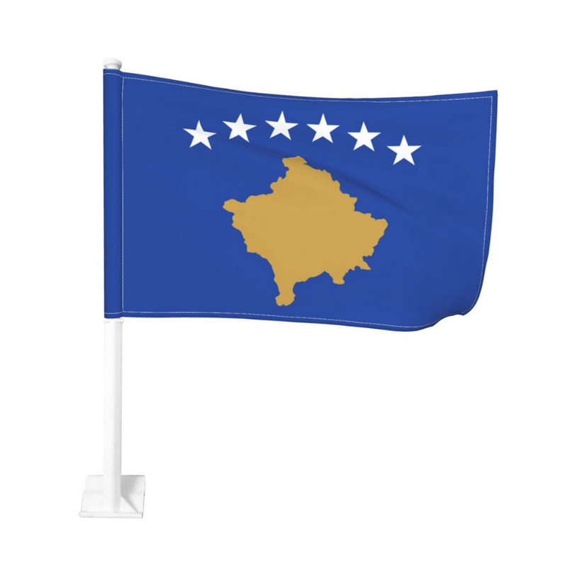 Kosovo Car Window Mounted Flag