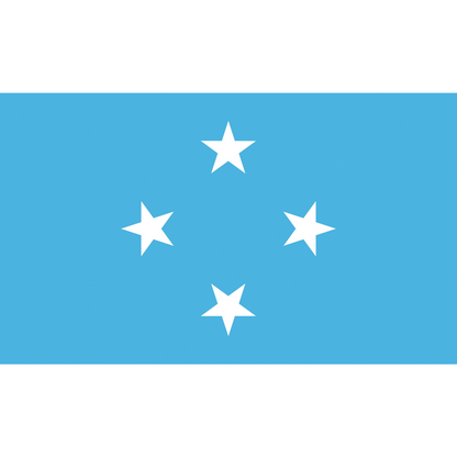 Federated States of Micronesia Flag, Countries and Flags, National Flag, Wrinkle-Resistant, 100% Polyester, 90X150 cm