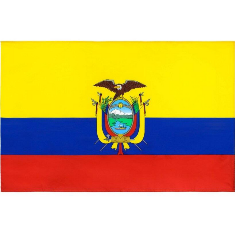 Ecuadorian Flag, All Country Flags, Indoor/ Outdoor, Vivid, Fade Proof Polyester 90X150cm