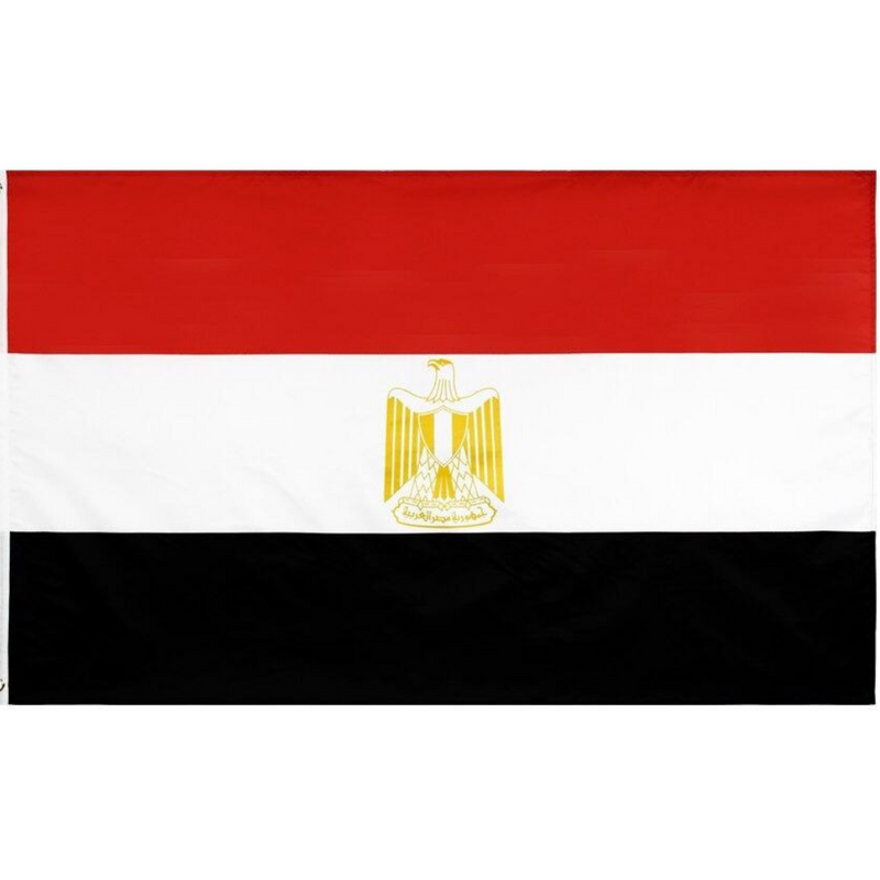 Egyptian Flag, Country and National Flag, Flag of Egypt, Classic, Double Stitched, Polyester, 90X150 cm