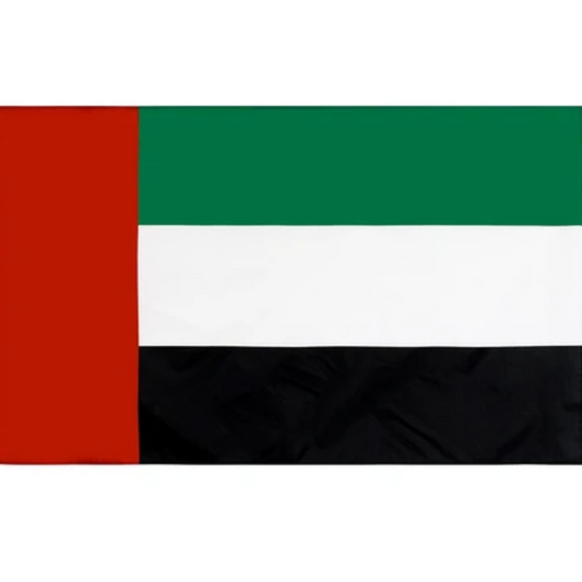 United Arab Emirates Flag, National Flags, Vivid Durable UV Resistant Polyester Flag 90X150cm